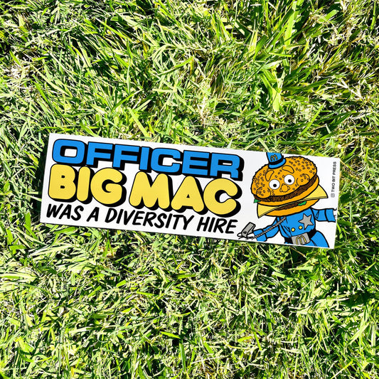 Officer Diversity Hire bumper sticker