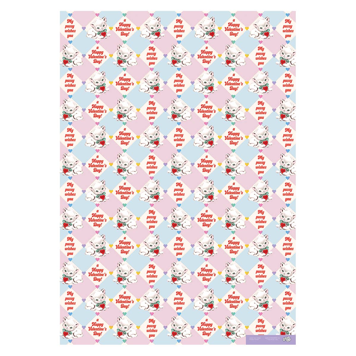 My Pussy wishes you a Happy V-Day wrapping roll of 3 Sheets