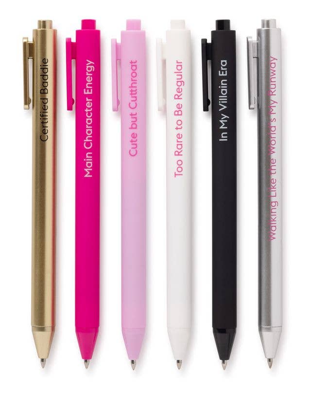 CERTIFIED BADDIE - QUOTABLE GEL PEN SET