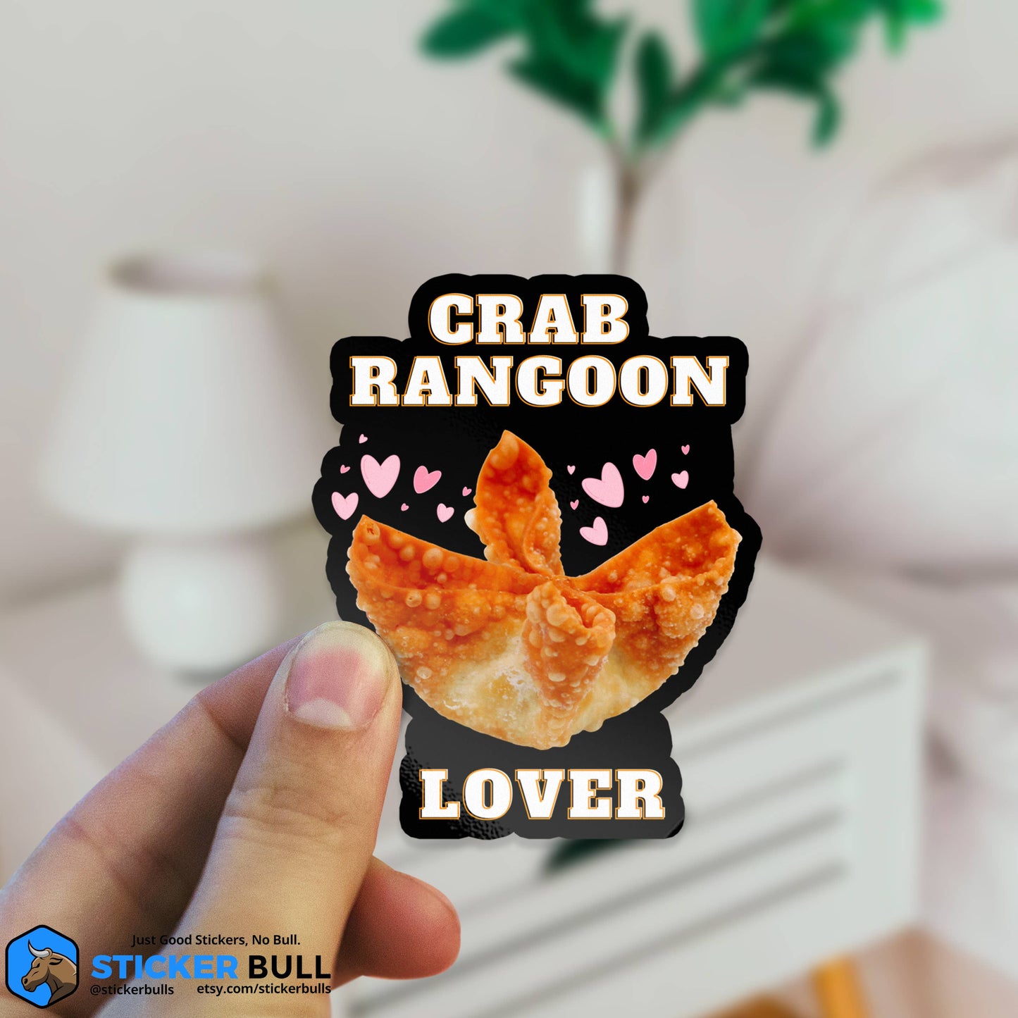 Crab Rangoon Lover Sticker
