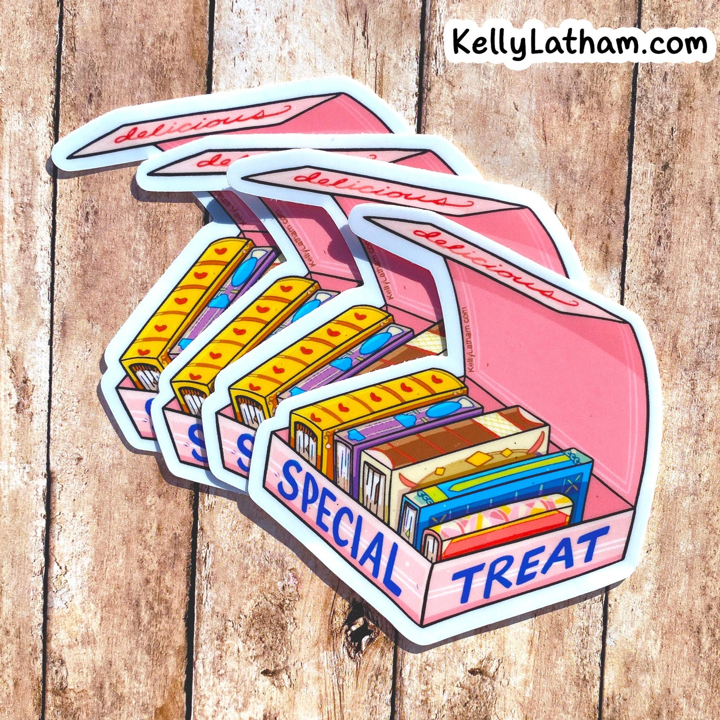 Donut Box of Books Sticker