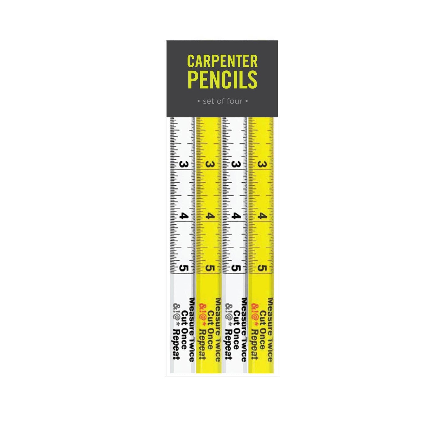 CUT ONCE SWEARY CARPENTER PENCIL SET