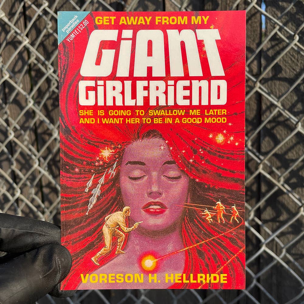 Get Away from My Giant Girlfriend Postcard