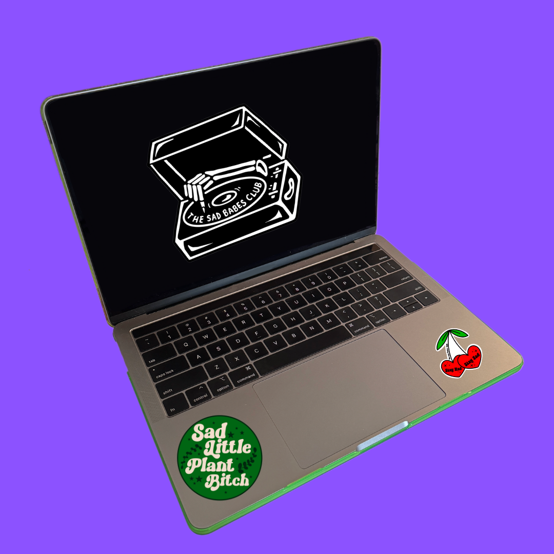 Sad little plant bitch Sticker mini