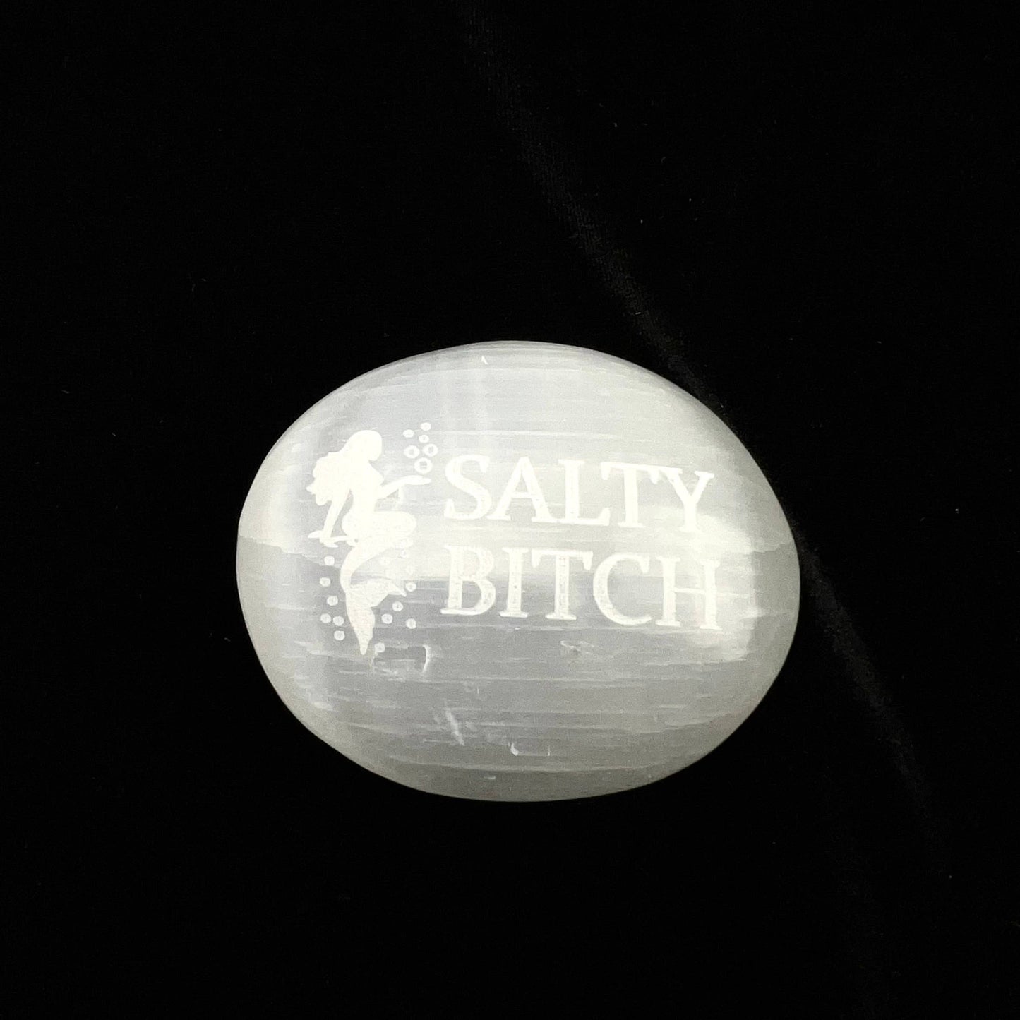 Humorous Selenite Palm Stone | Choose your favorite | (6-7cm)