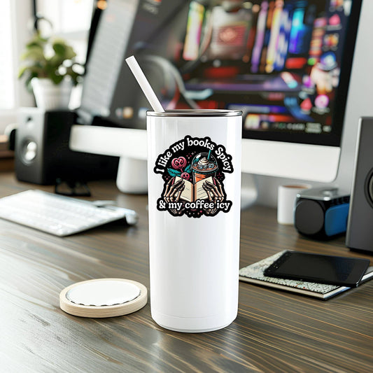 I Like My Books Spicy Vinyl Sticker