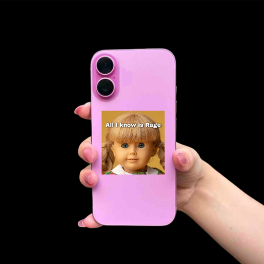 All I know is rage Sticker