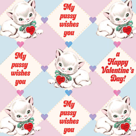 My Pussy wishes you a Happy V-Day wrapping roll of 3 Sheets
