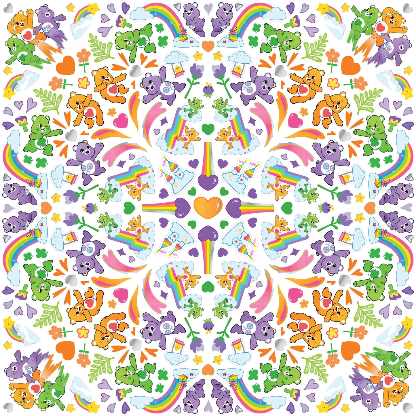 Care Bears In The Sky Sticker Burst