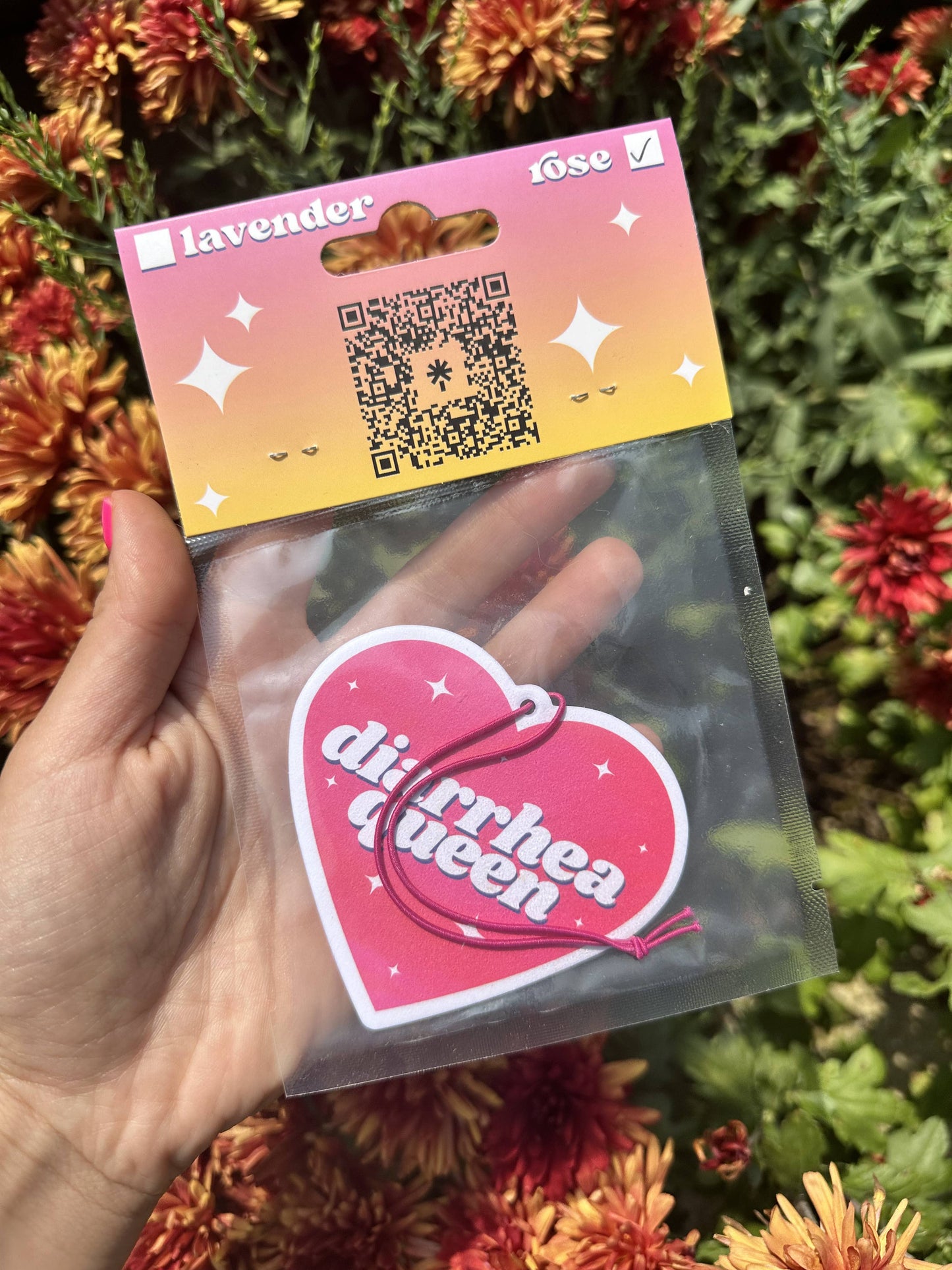 Diarrhea Queen Air Freshener - Rose Scented