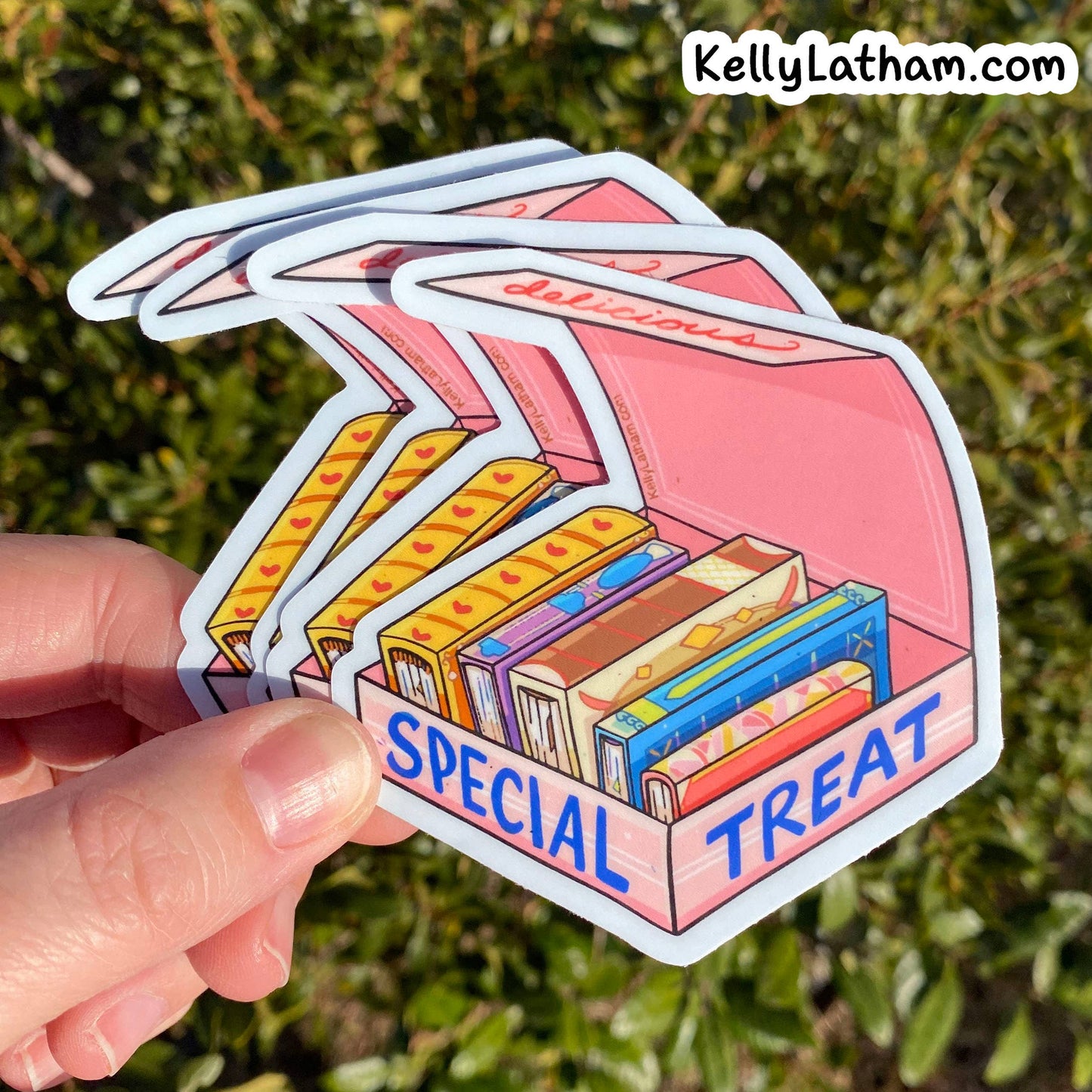 Donut Box of Books Sticker