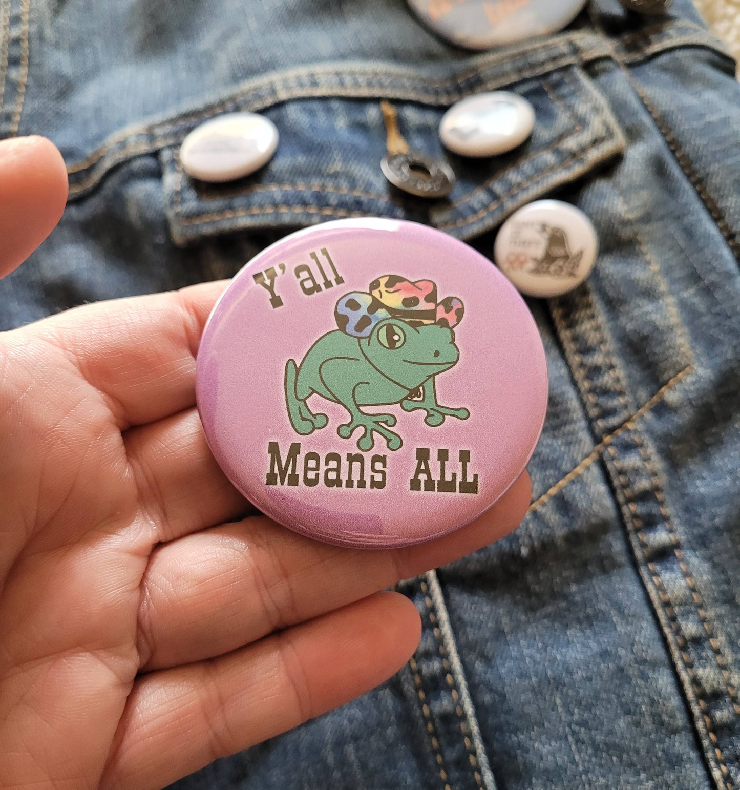 Femmearchist - Yall Means All Two Inch Button