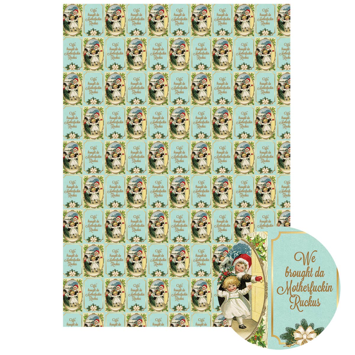 Da Motherfuckin Ruckus Wrapping Paper (Roll of 3 Sheets)