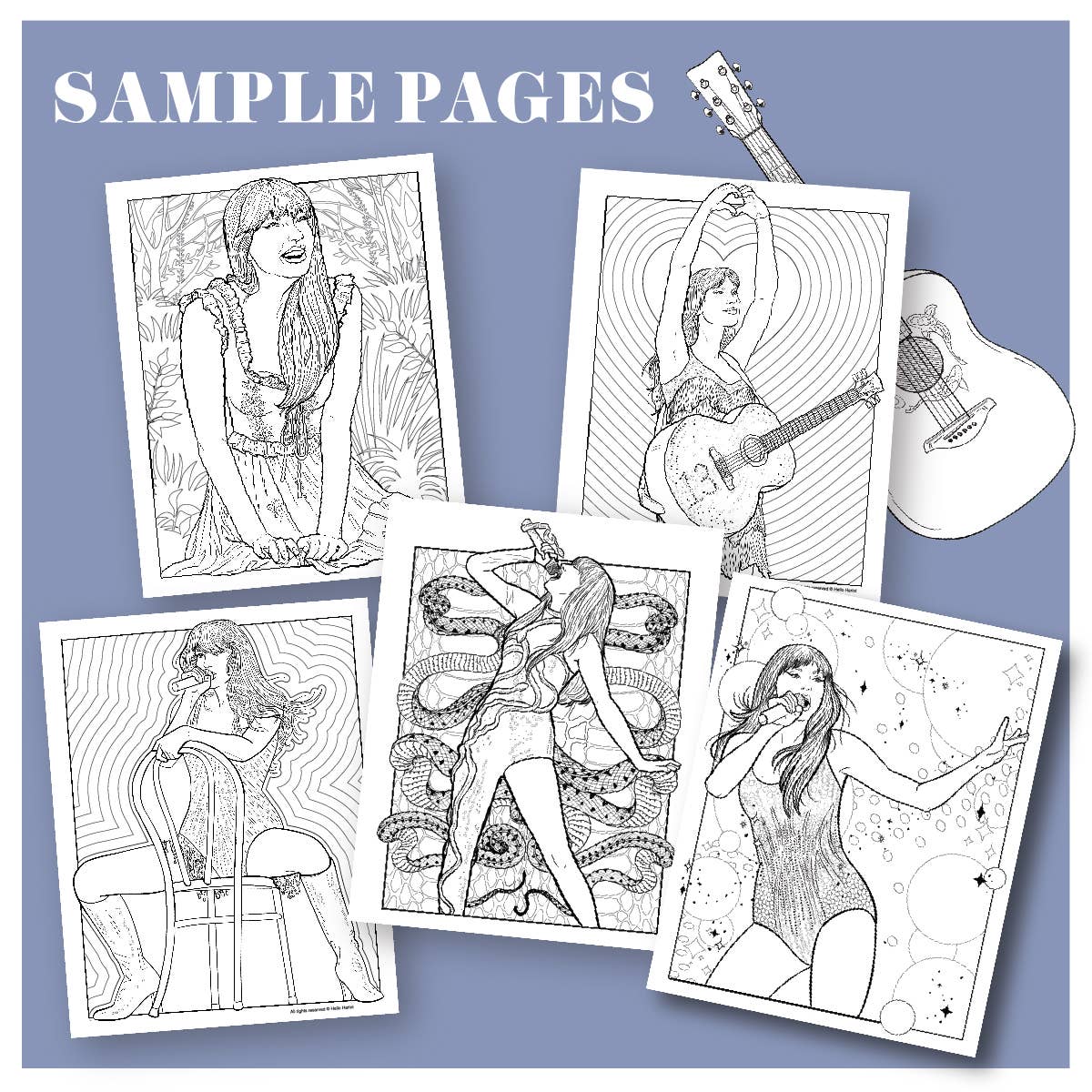 Taylor Swift Touring Your Coloring Era Coloring Book