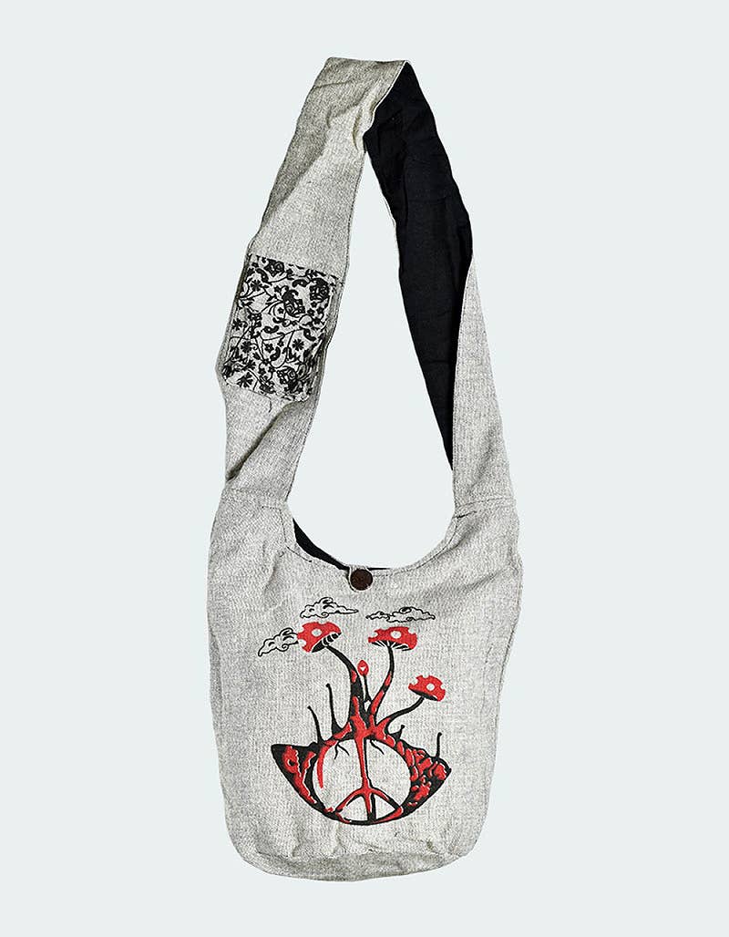 Kathmandu Imports - Shroom Cotton Hobo Bag (CODE-555)