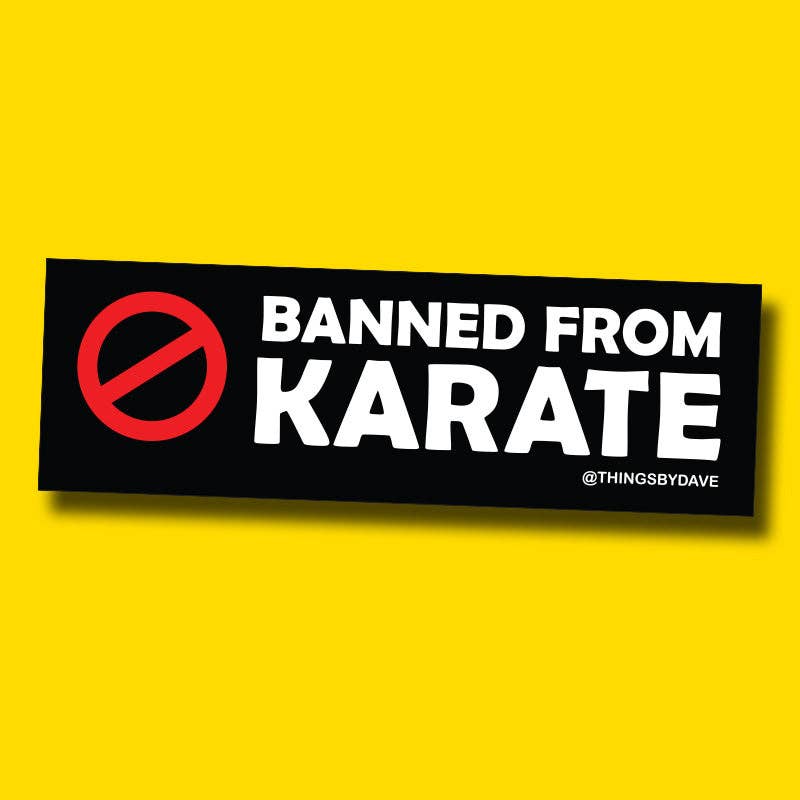 BANNED FROM KARATE
