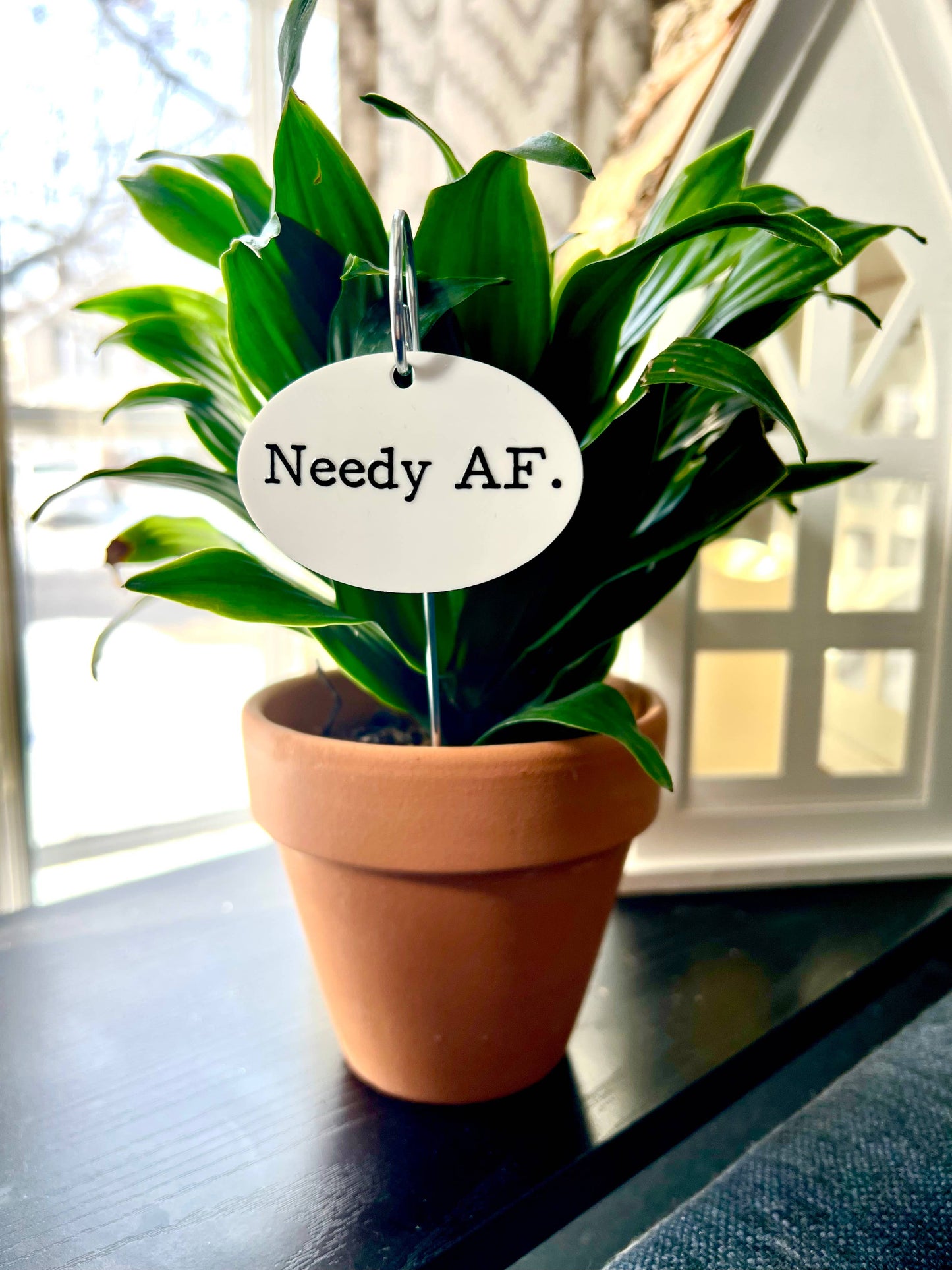 Needy AF Flower Pot Plant Stake