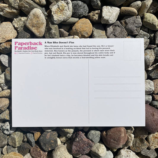 A Man Who Doesn't Piss Postcard