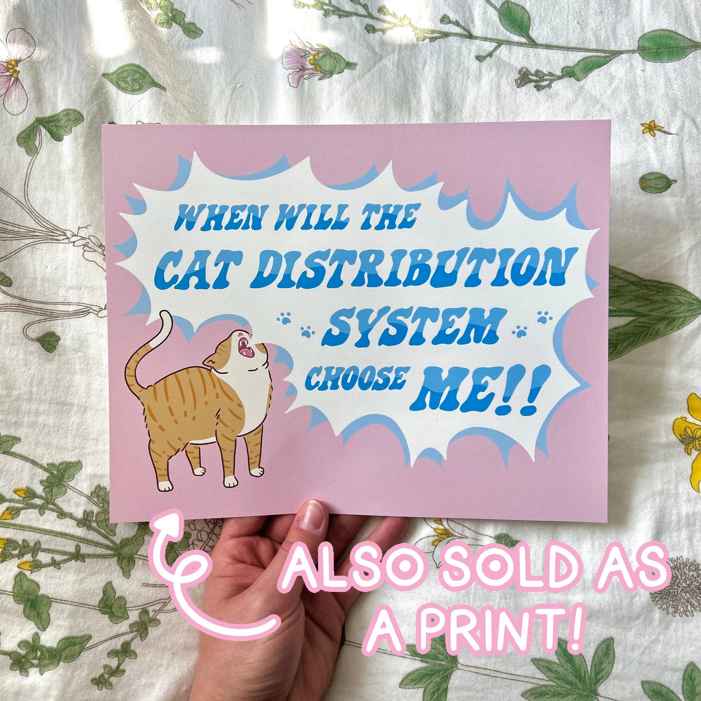 When Will The Cat Distribution System Choose ME! Sticker