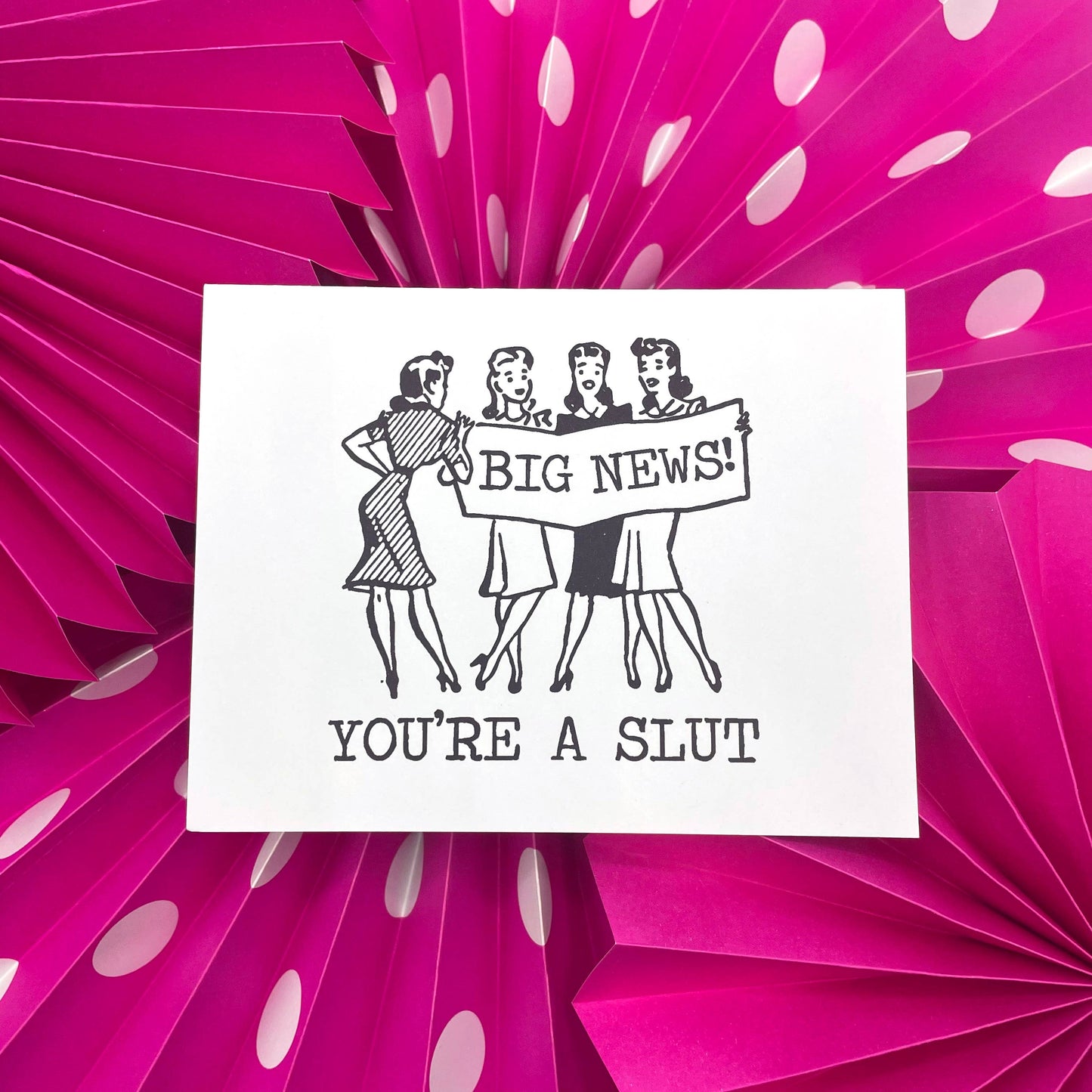 Big News Slut Card