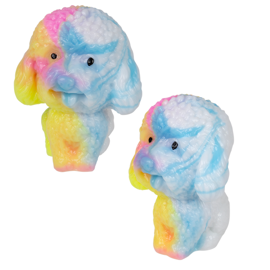 2.75" STICKY RAINBOW POODLE 1PC