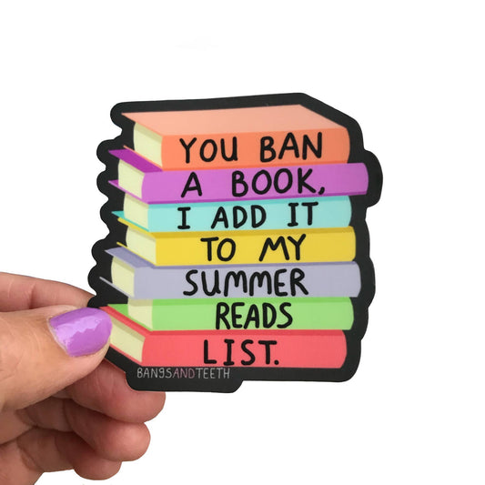 Book Ban Summer Reads Sticker