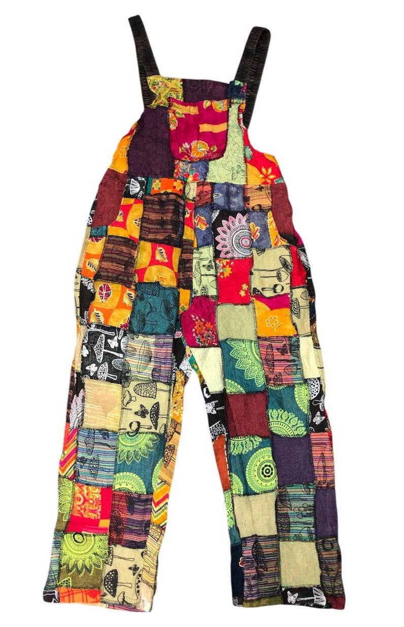 Rising International Inc - Cotton Multi Color Patchwork Jumpsuit Overall R26008