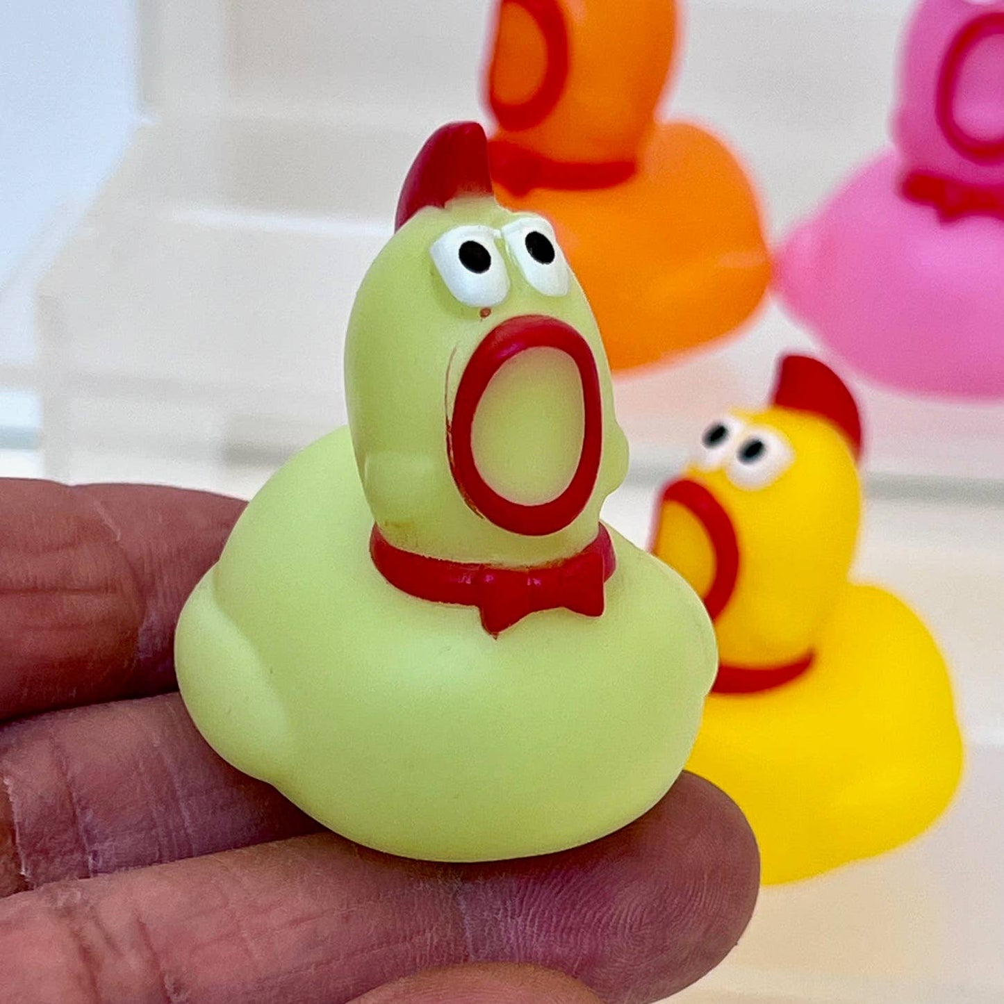 Colorful Mini Chicken Figurine