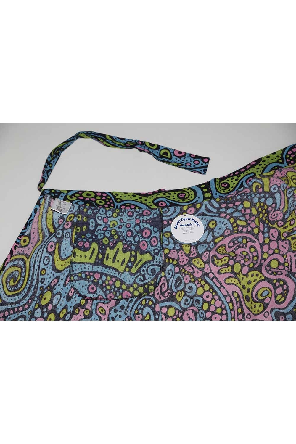 Wrap Skirt With Zip Pocket Liquid E -NWT
