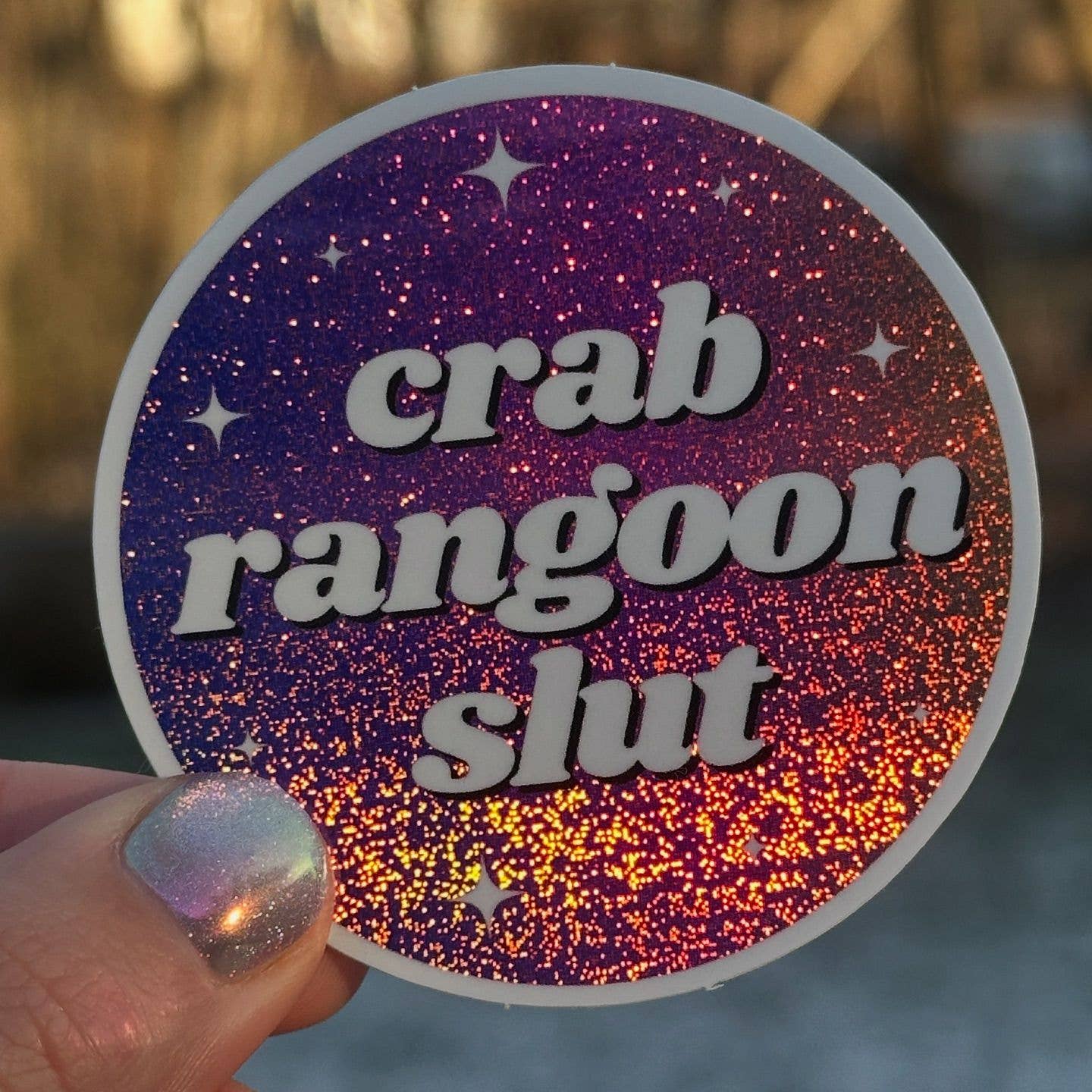 Crab Rangoon Slut Ombre Sticker