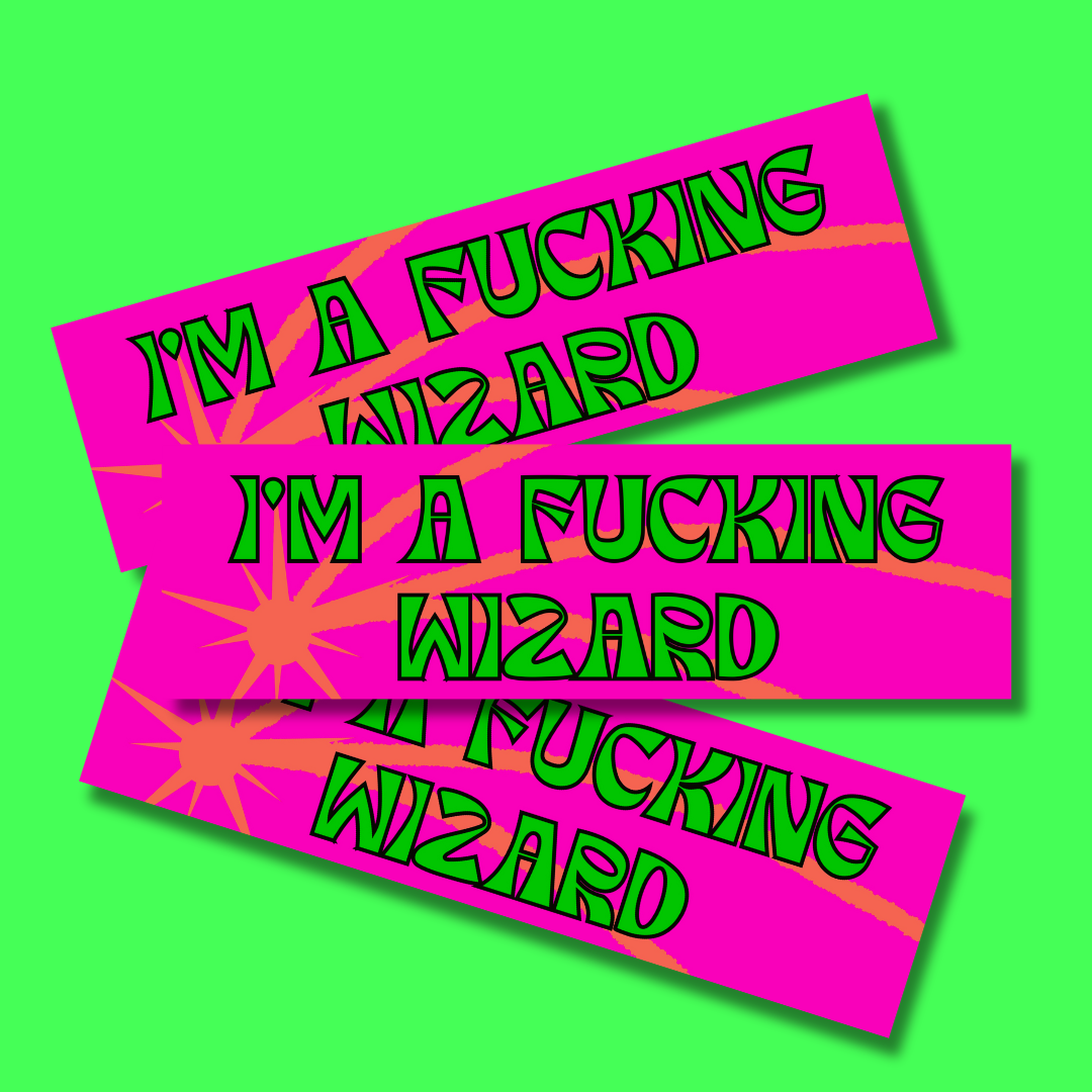 Wizard Bumper Sticker