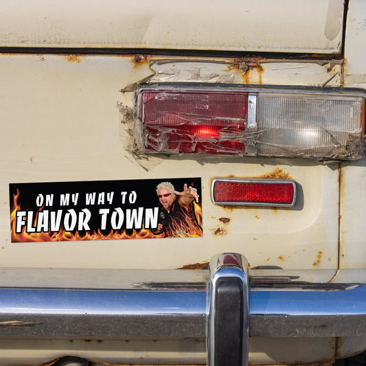OMW to Flavor Town (Bumper Sticker)
