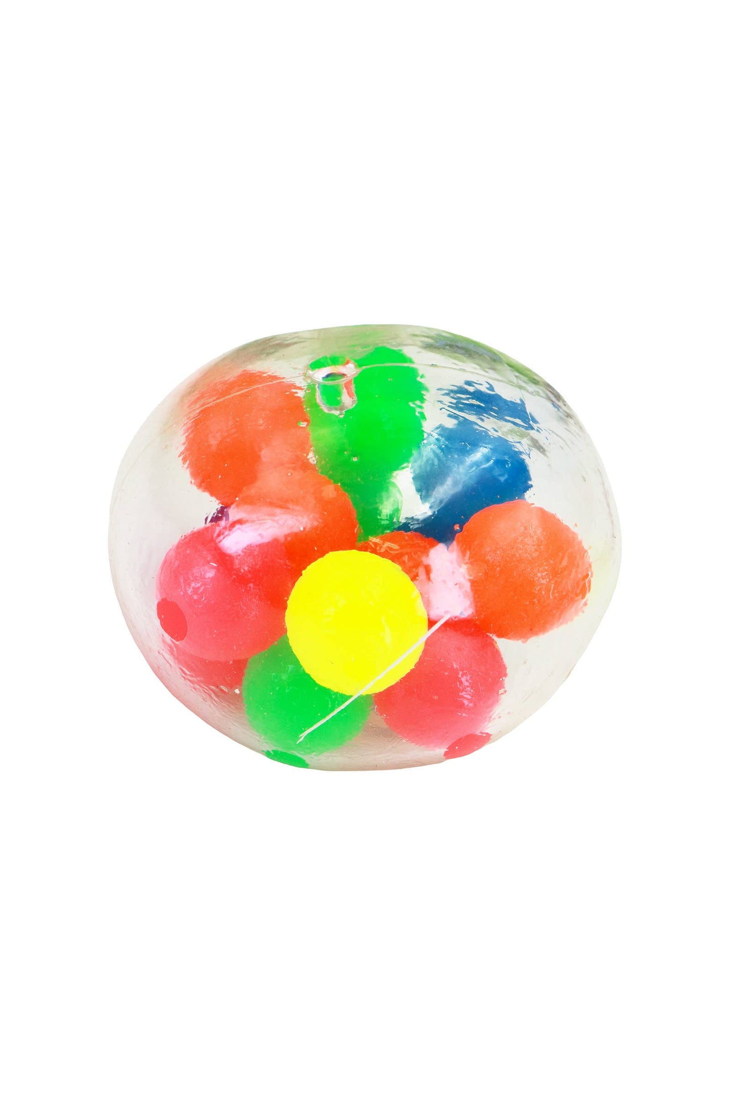 Clear Smooth Colorful Orb Ball Stress Toy 1 PC