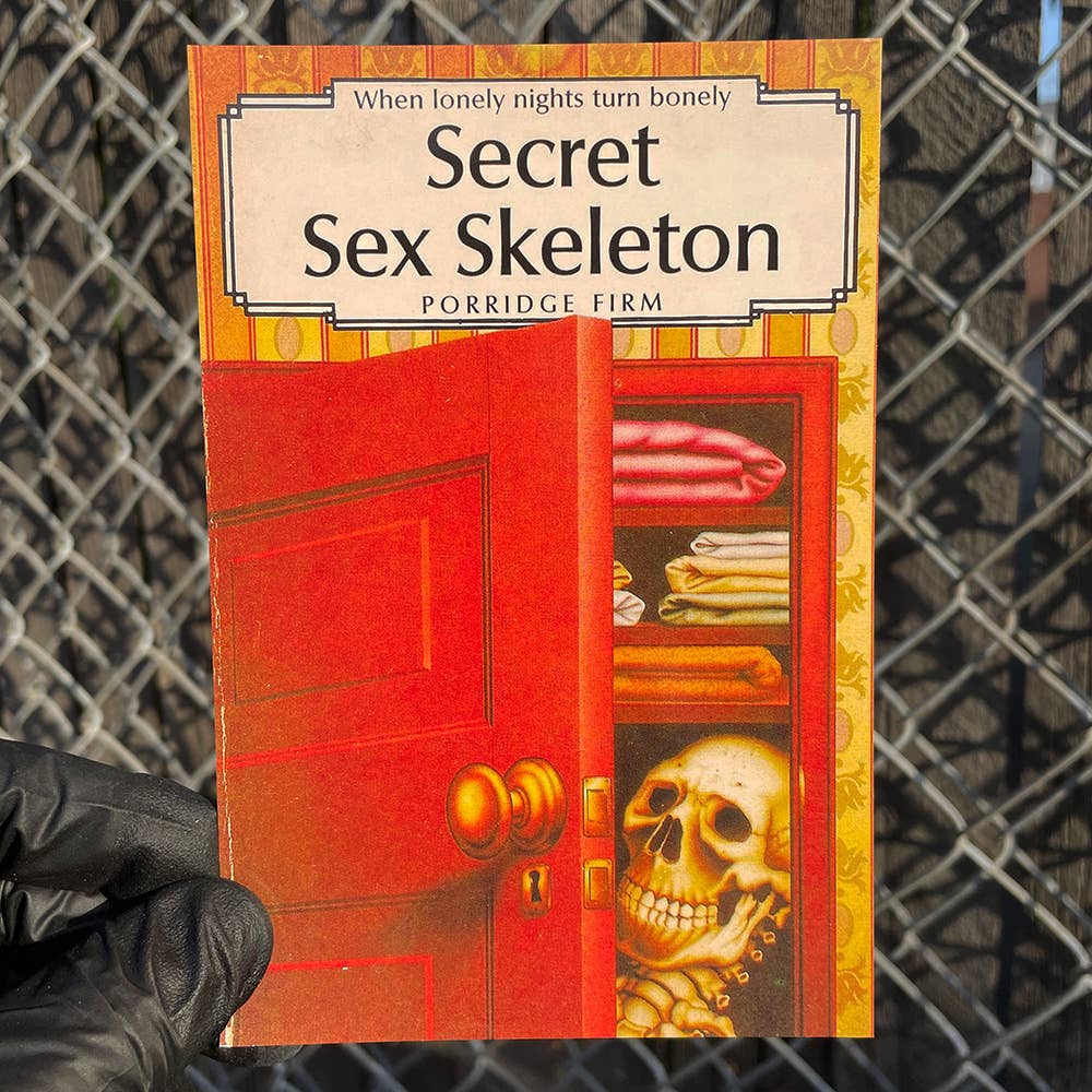 Secret Sex Skeleton Postcard