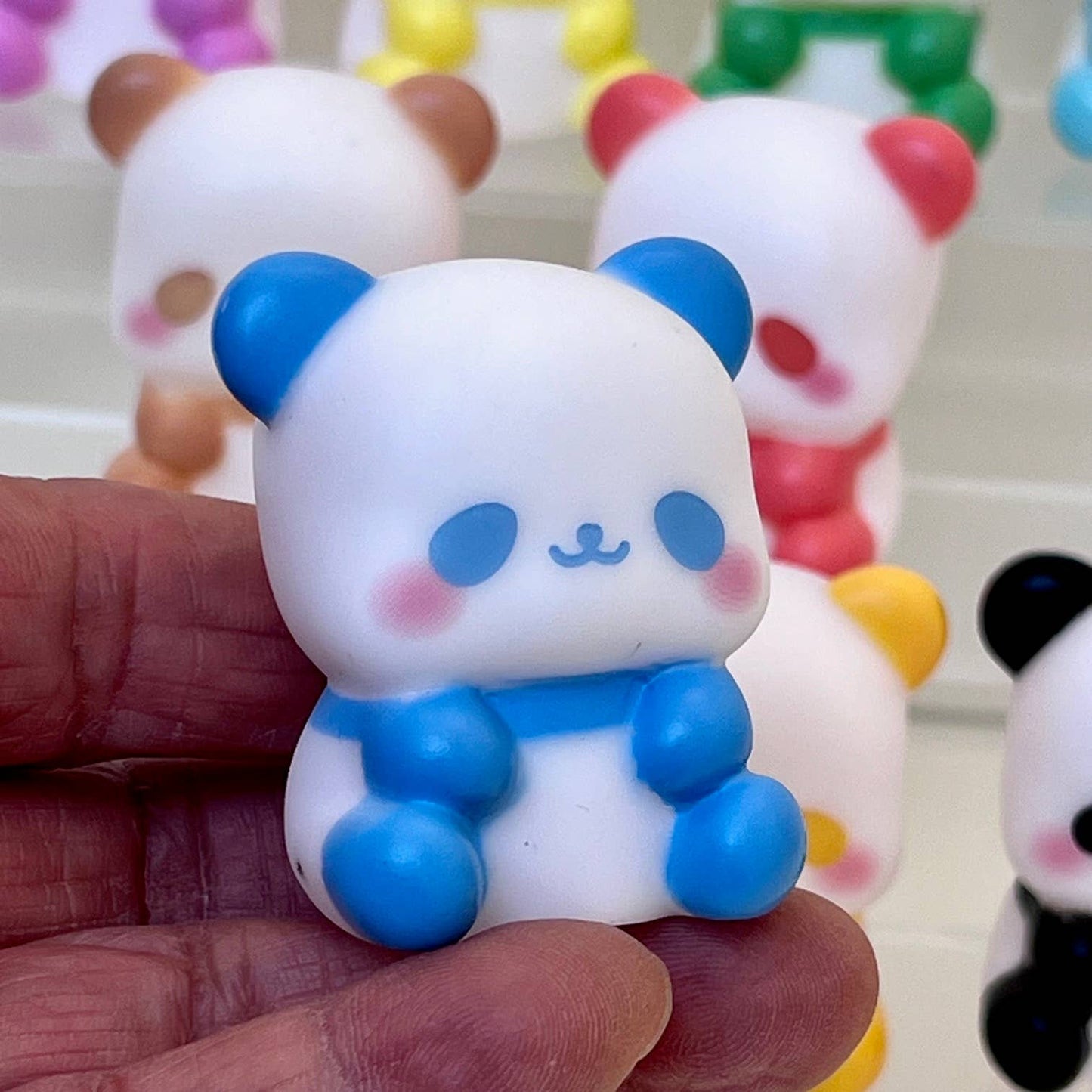 Colorful Panda mini Figurines