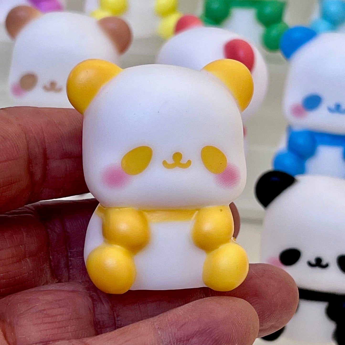 Colorful Panda mini Figurines