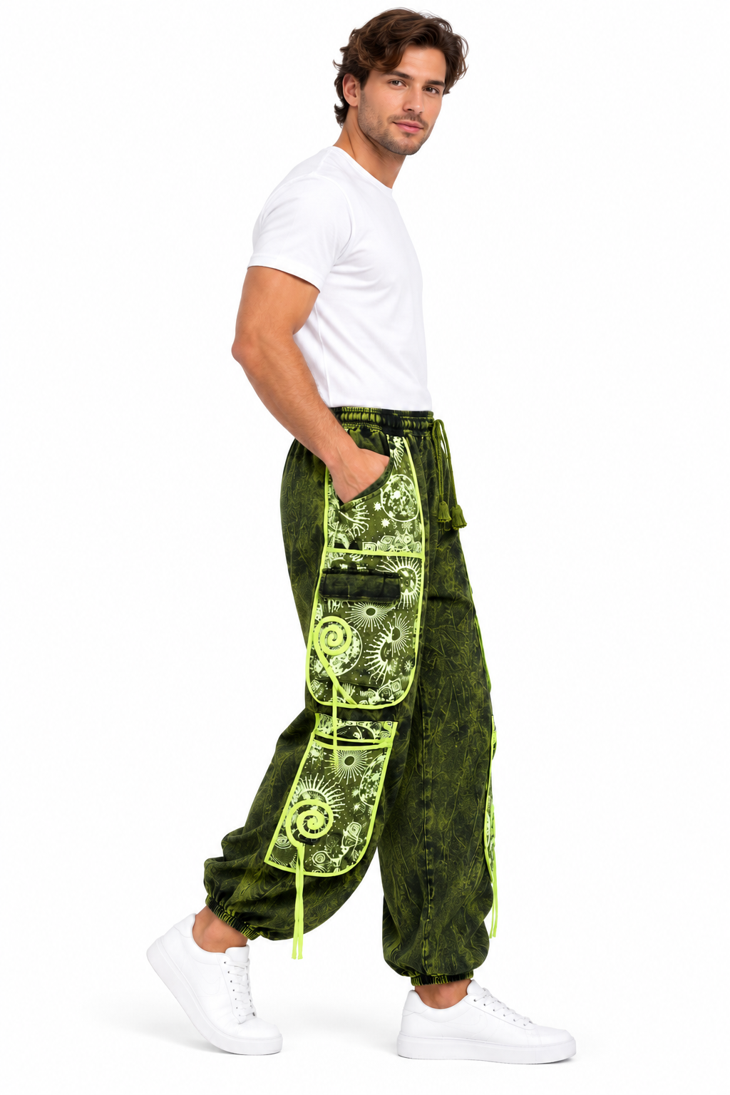 Rising International Inc - Cotton Jungle Beauty Swirl Sun Moon Pant R25926