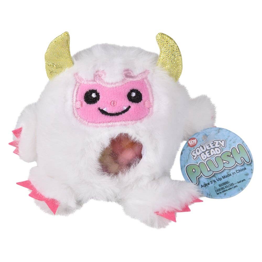 3" Yeti Squeezy Bead Plush Ball - 1PC