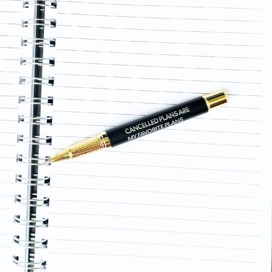 Lover Of Cancelled Plans Journal and Pen