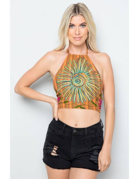 Kathmandu Imports - Halter Crop Top (KT-1289)