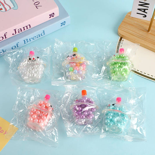 Bubble tea bottle mini ball Squishy Squeeze Toy Fidget toy
