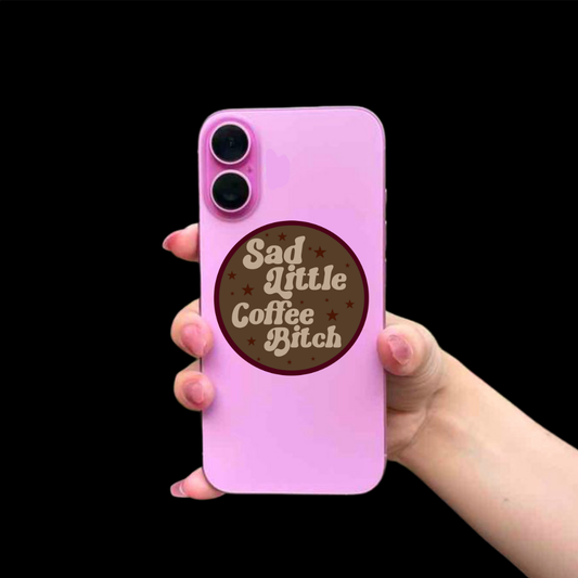 SAD LITTLE coffee BITCH MINI sticker