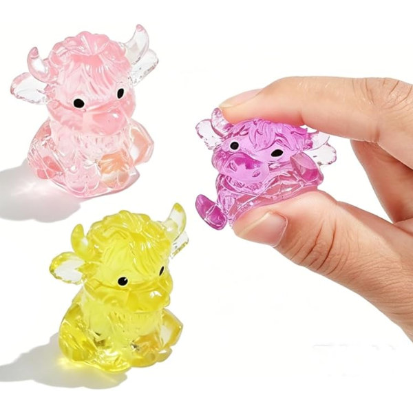 Therapy Shoppe - 12pc Miniature Squishy Highland Cows
