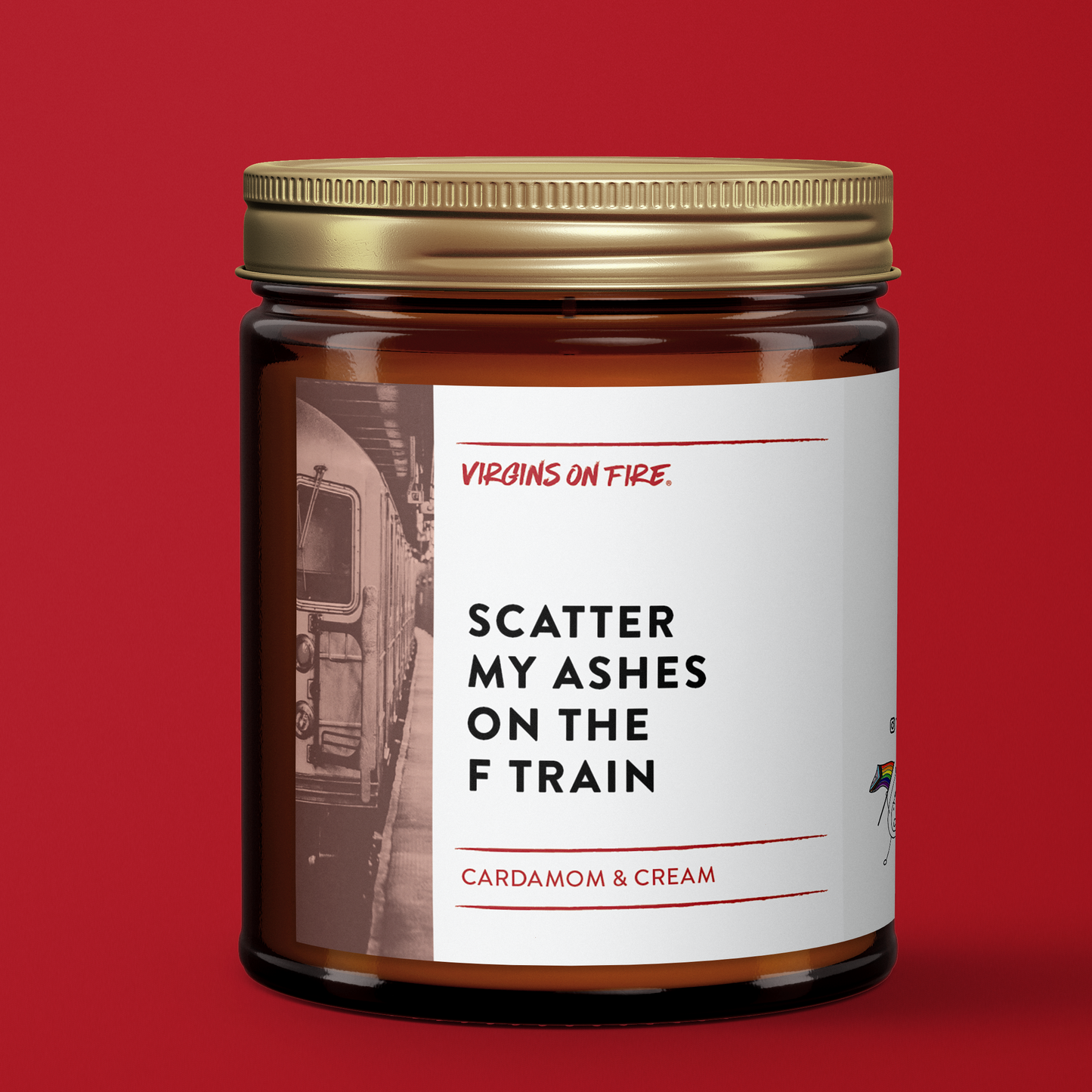 SCATTER MY ASHES ON THE F TRAIN (Cardamom & Cream) 🚇 Candle