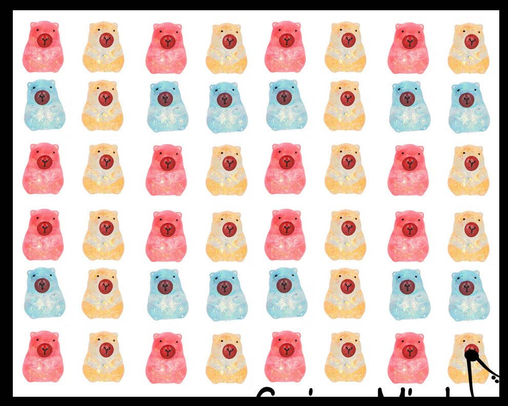 1 Capybara Cute Sugar Ball - Thick Glue/Gel Syrup Molasses
