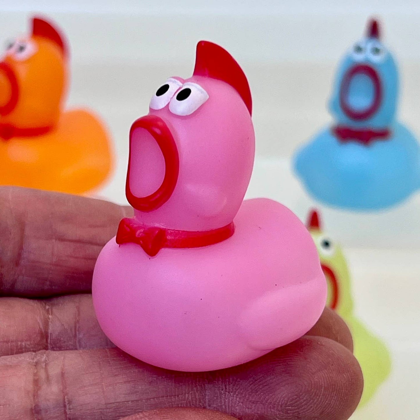 Colorful Mini Chicken Figurine