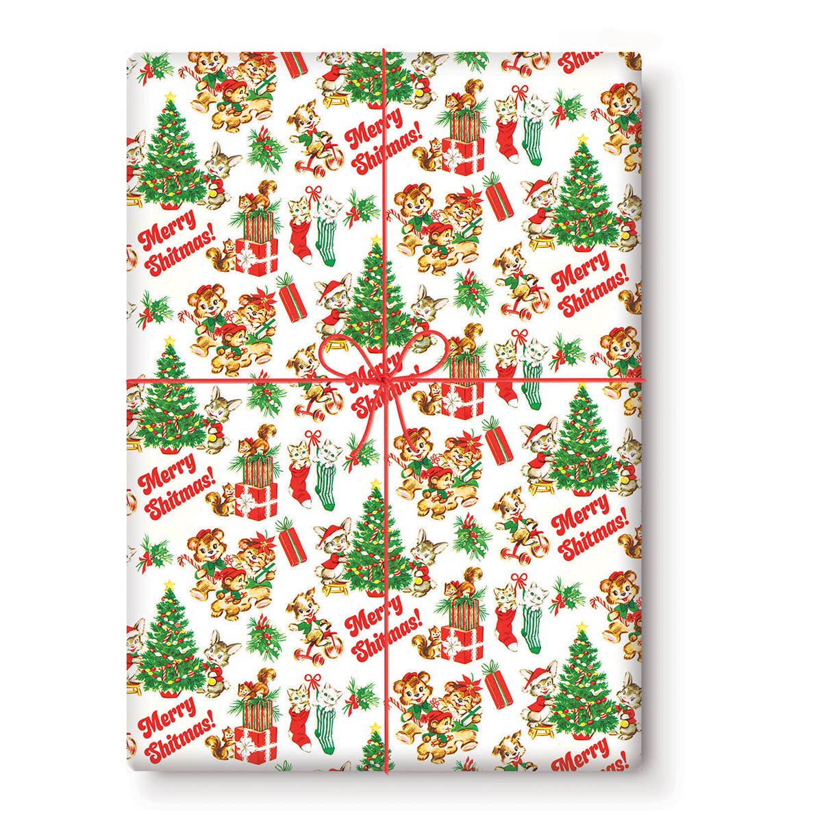 Merry Shitmas! Gift Wrapping Paper (Roll of 3 Sheets)