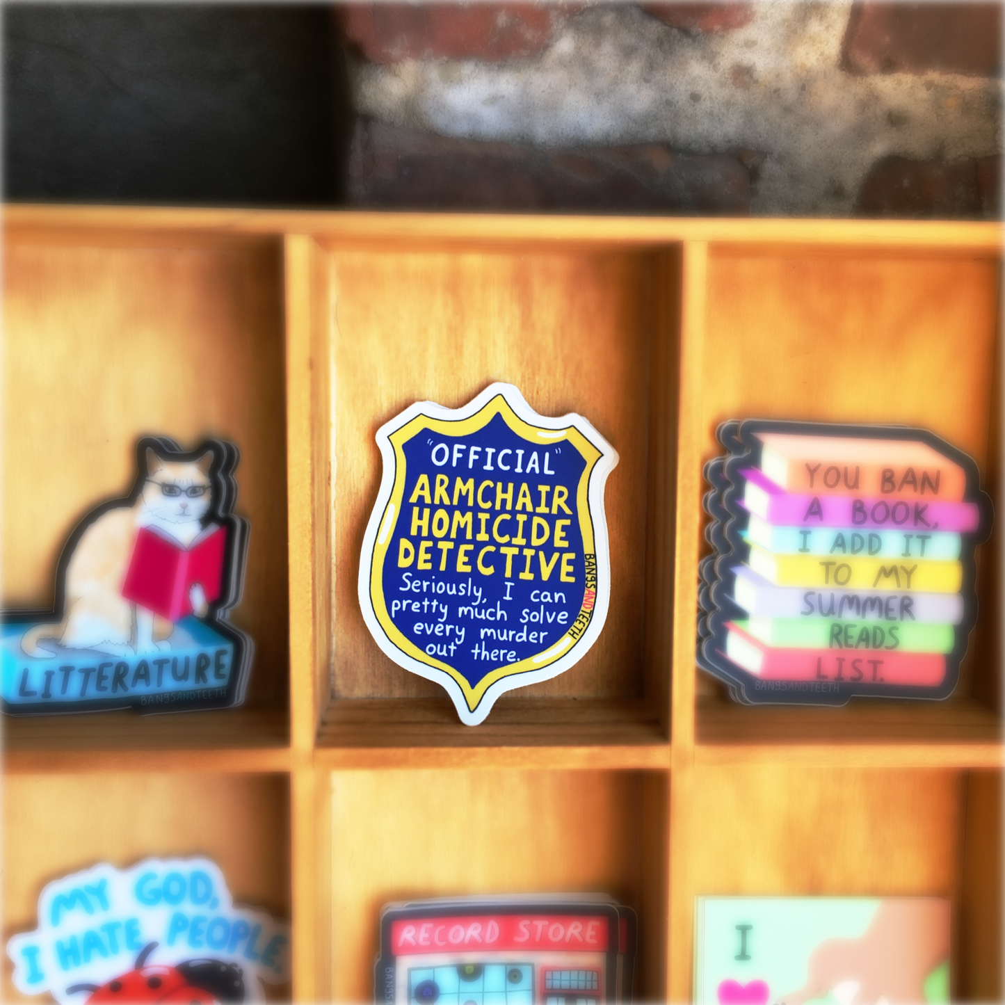 Armchair Homicide Detective sticker