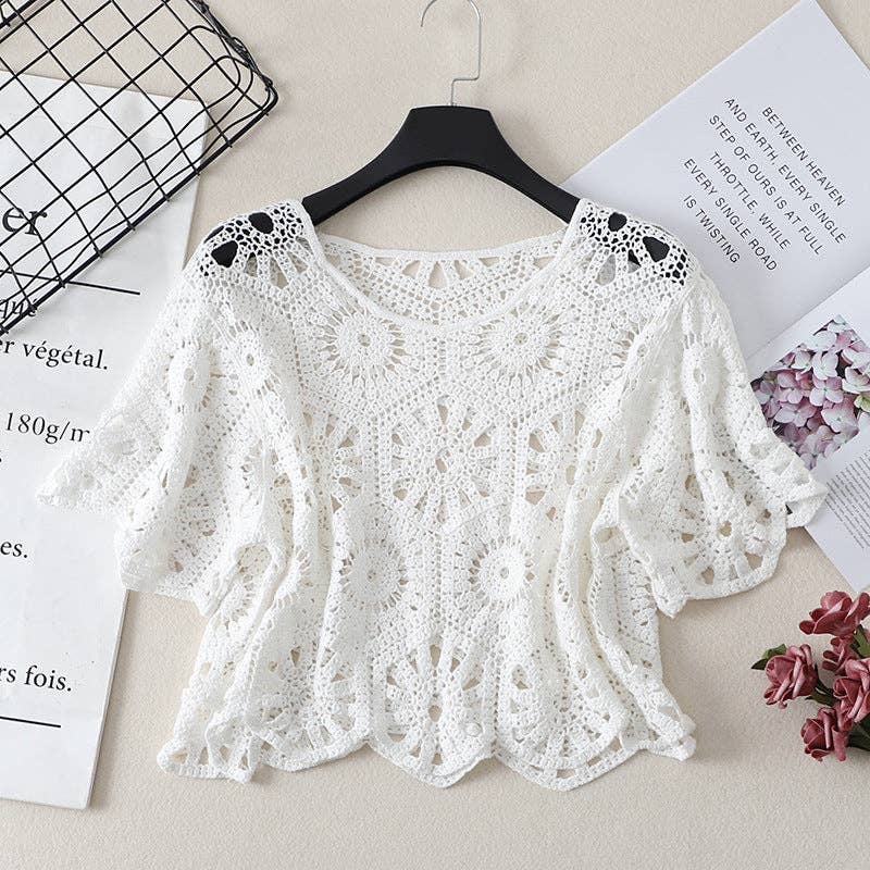 Funkyrel® Atzbranding Limited - Crosa - Crochet Hollow Out Cardigan for Women