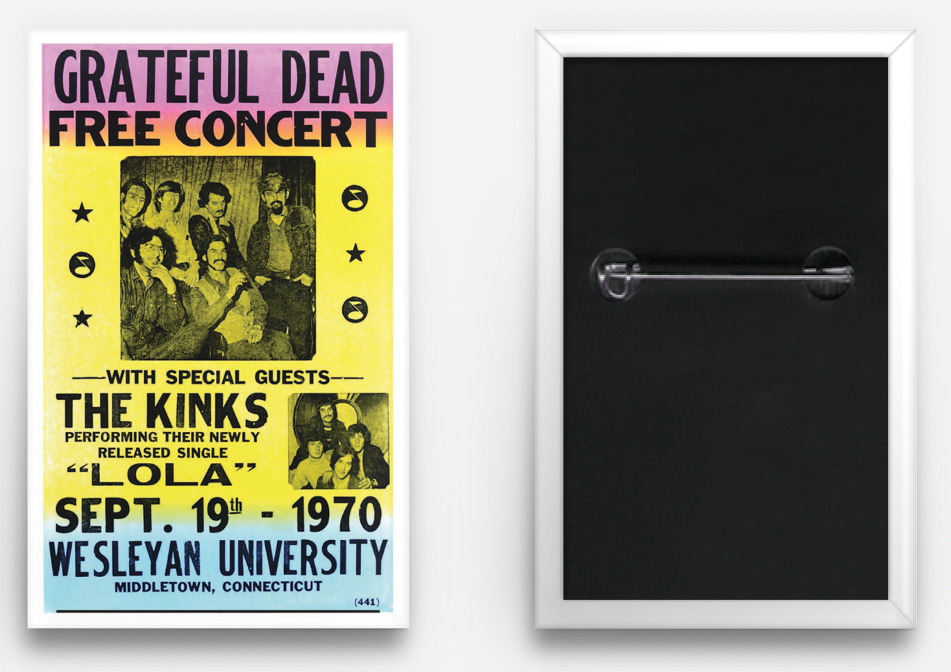 Showprint Concert Poster Buttons 1.75" x 2.75"